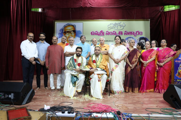కంభంపాటి సోదరులకు ఉషశ్రీ సత్కారం